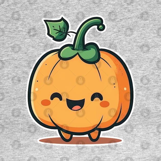 Cute kawaii halloween pumpkin by Quixar